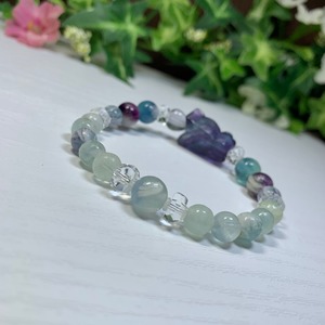 エンジェルフェザーフローライト~くまちゃん~・デザインブレスレット