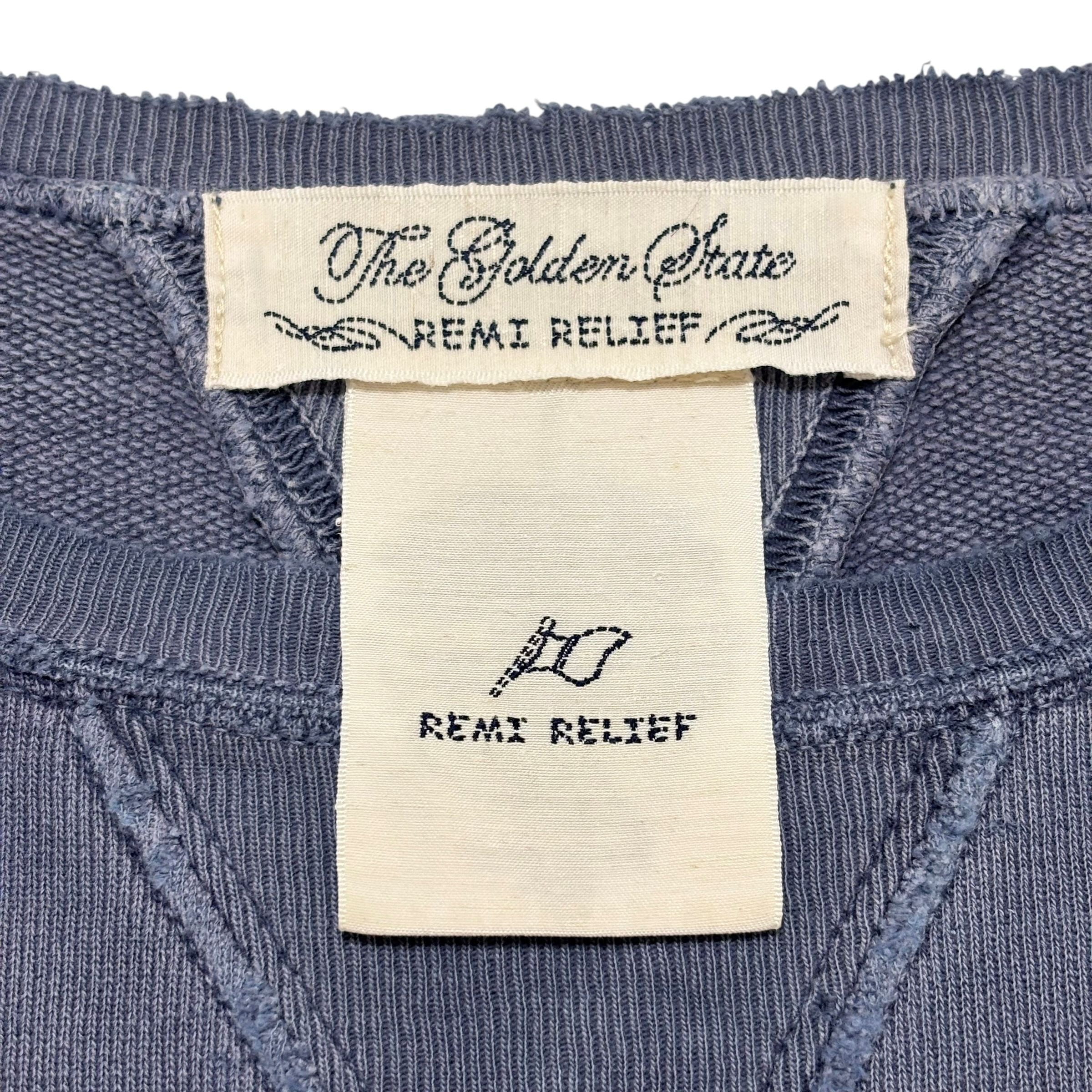 古着 レミレリーフ REMI RELIEF ダメージ加工 スウェット トレーナー