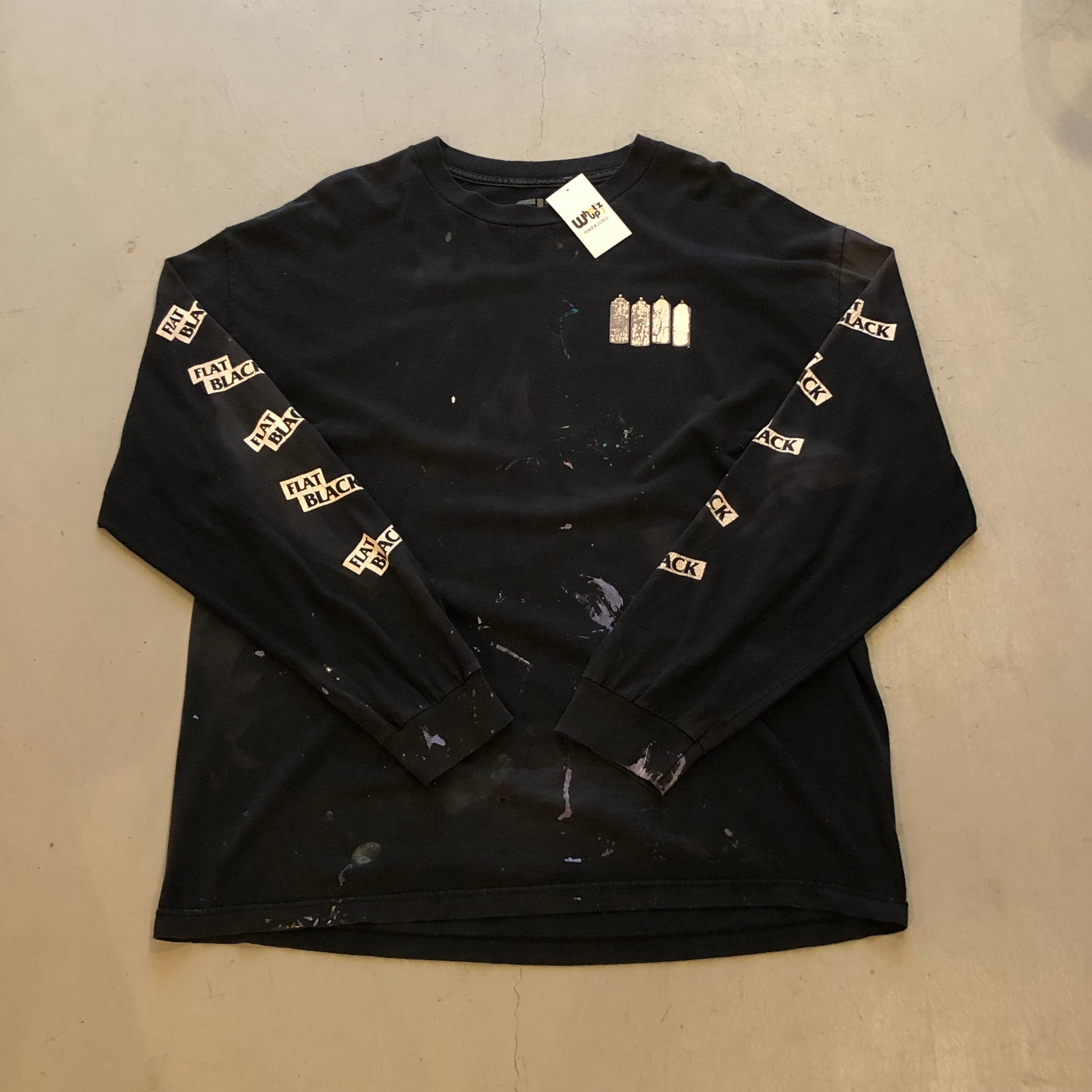 00s〜 BLACK FLAG parody “FLAT BLACK” L/S t-shirt【高円寺店