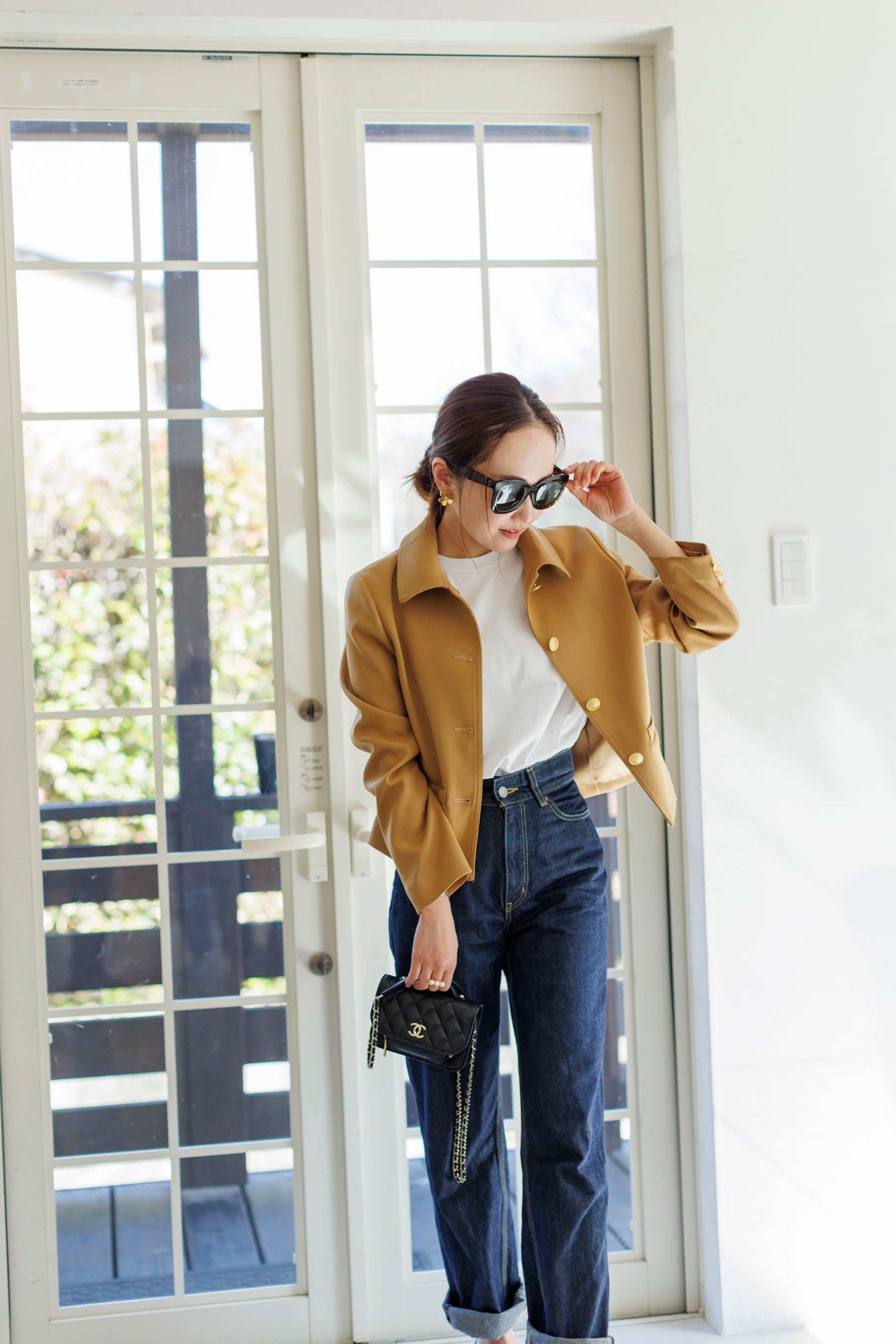 Gold button jacket | Bluelea 