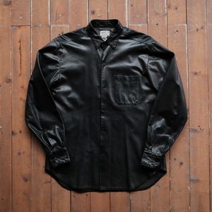 agnes b. HOMME MADE IN FRANCE  SHEEP LEATHER SHIRT