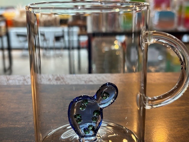 ICHENDORF（イッケンドルフ）DP カクタスマグ 450ml ブルー｜耐熱ガラス マグ