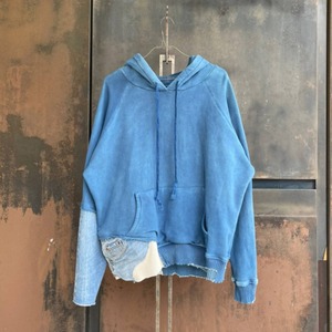 【GREG LAUREN】INDIGO FRAGMENT HOODIE(BLUE)