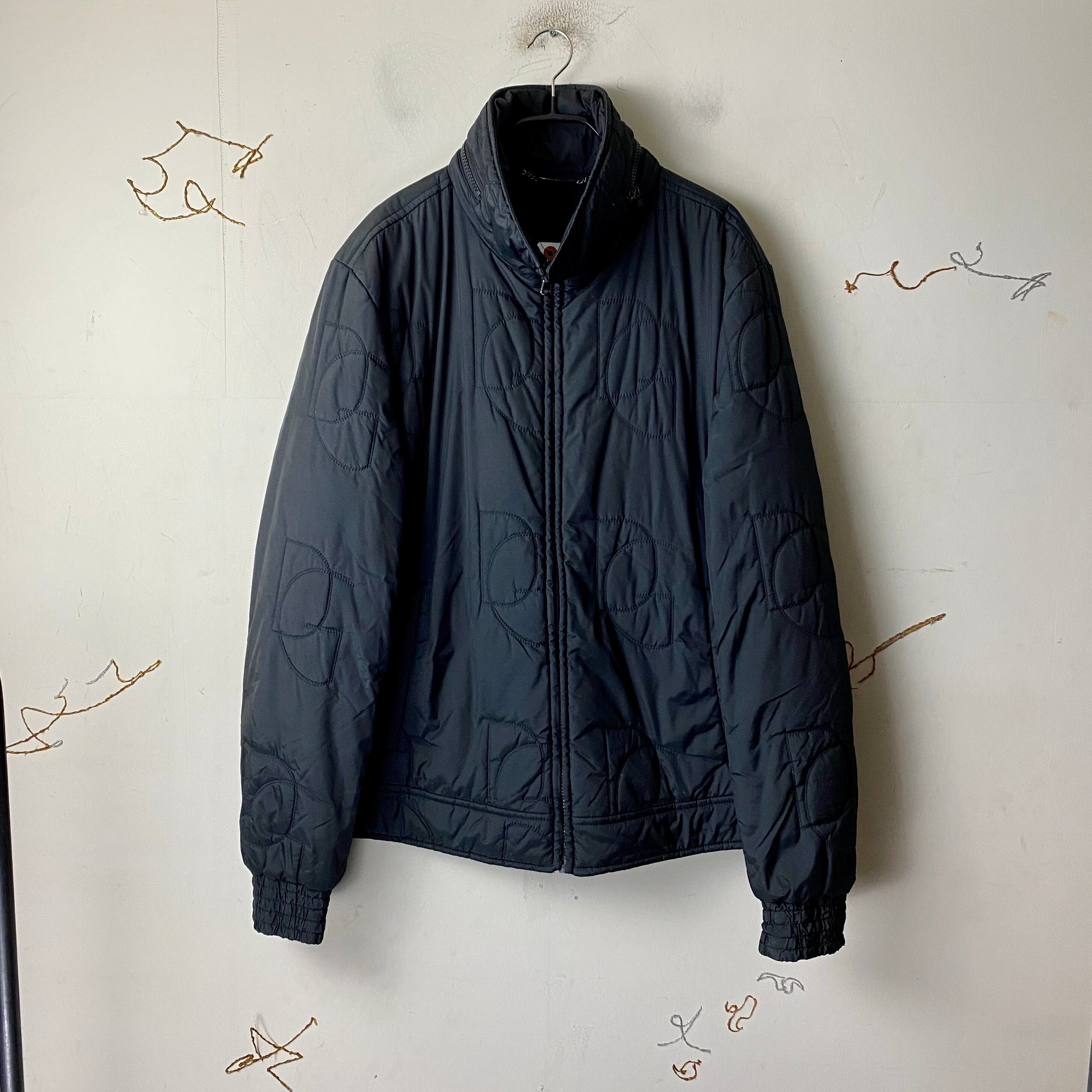 DOLCE&GABBANA hi-neck “DG” stitch nylon jacket | NOIR ONLINE