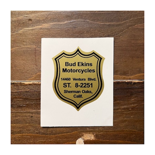 Bud Ekins Motorcycles Sherman Oaks, California Dealer Sticker. #186