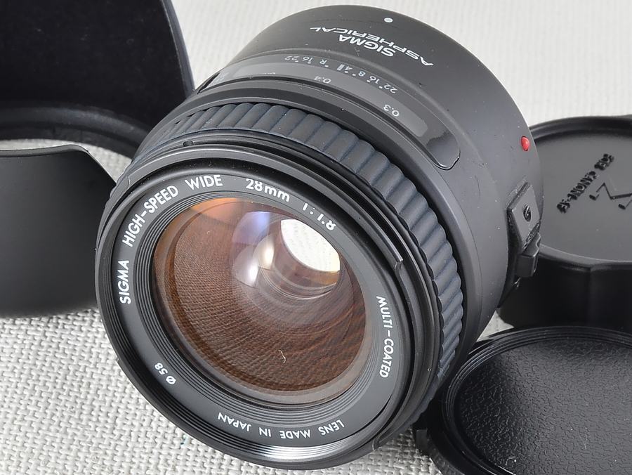 SIGMA (シグマ) ASPHERICAL HIGH-SPEED WIDE 28mm F1.8 キャノンAF EF ...