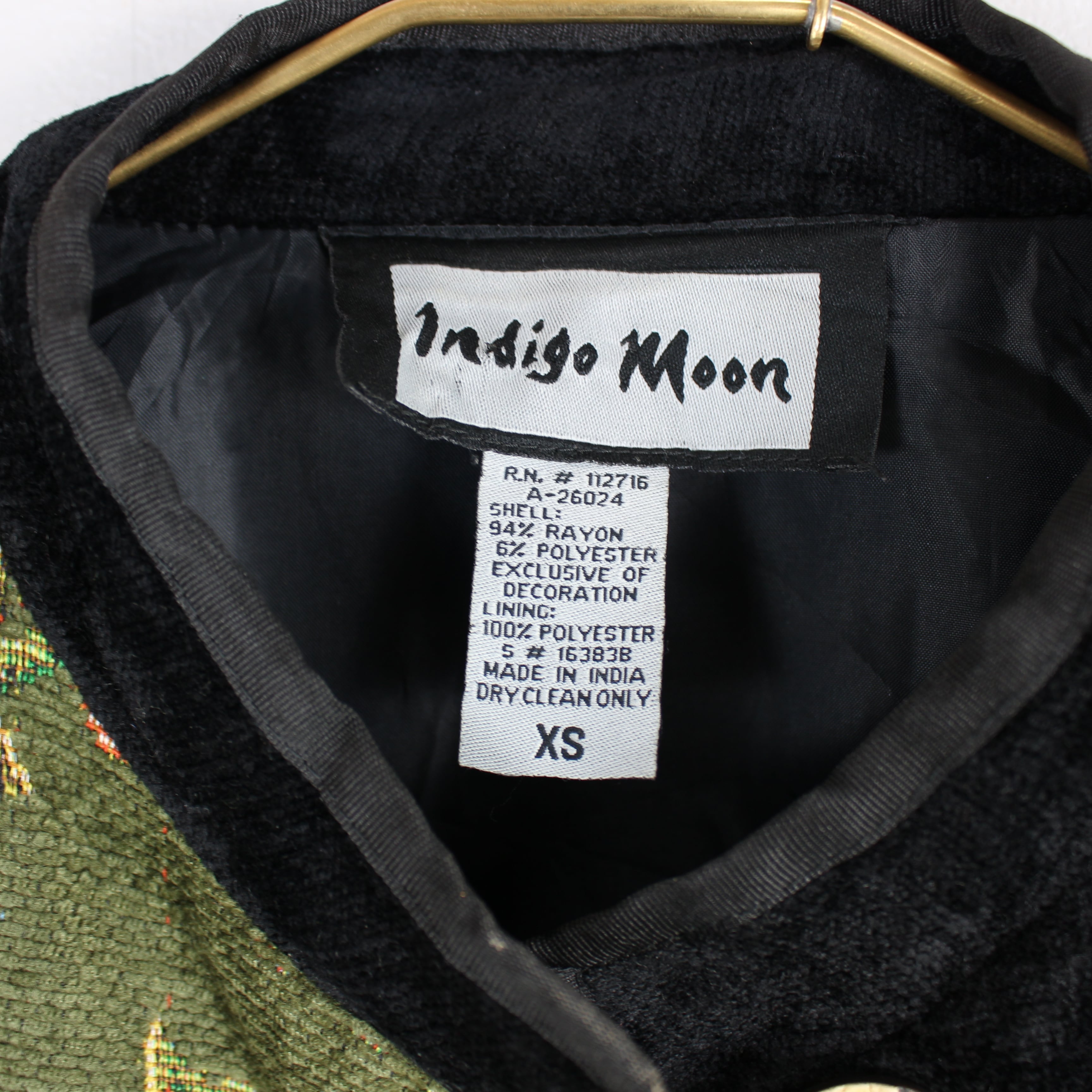 USA VINTAGE INDIGO MOON アメリカ刺繍ジャケット