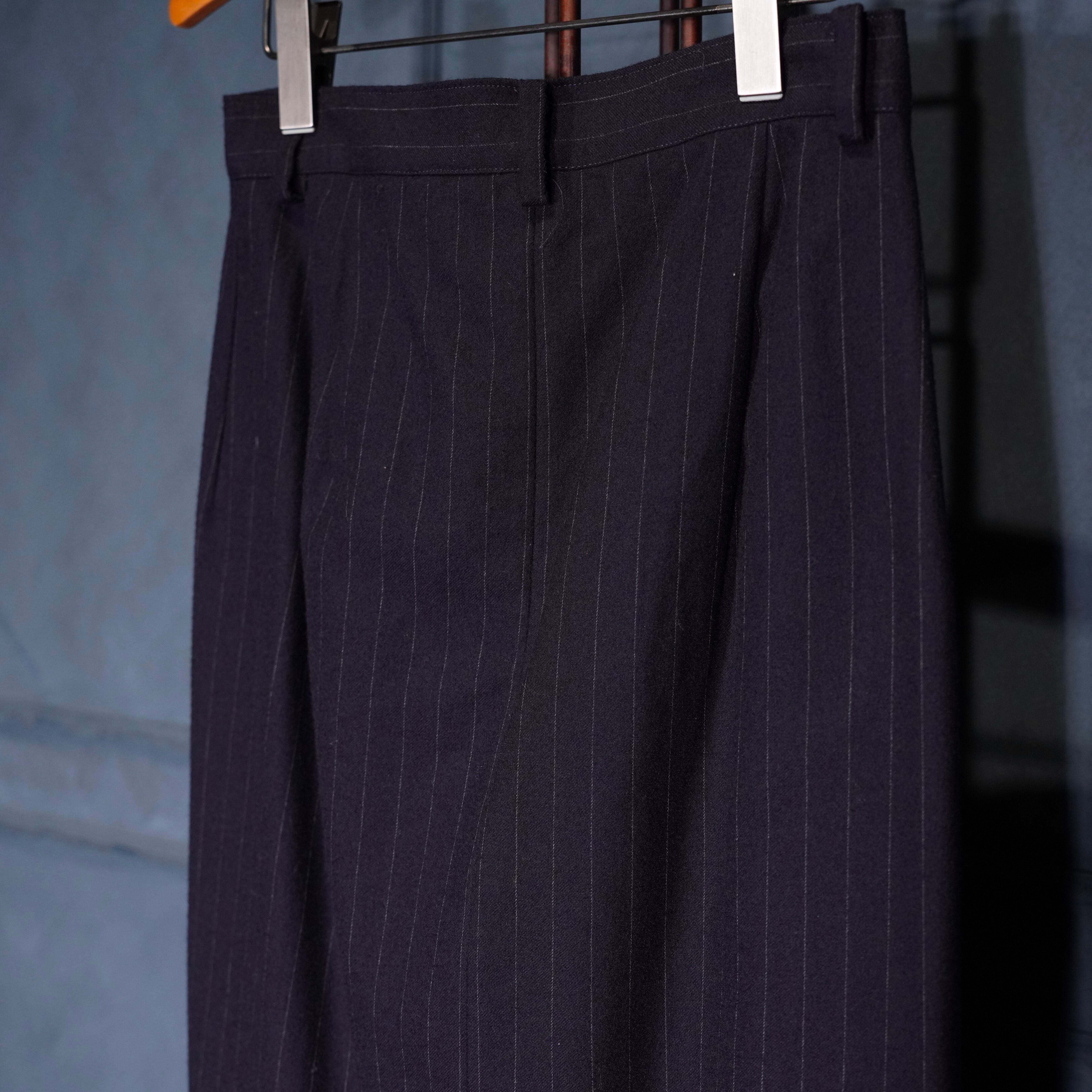 Y's YOHJIYAMAMOTO STRIPE PATTERNED WOOL LONG SKIRT/ワイズヨウジ