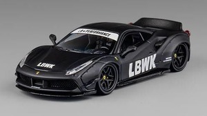CM MODEL(CMモデル) 1/64 LB-WORKS 488 Widebody マットブラック インドネシア限定 CM64-LB488-INA