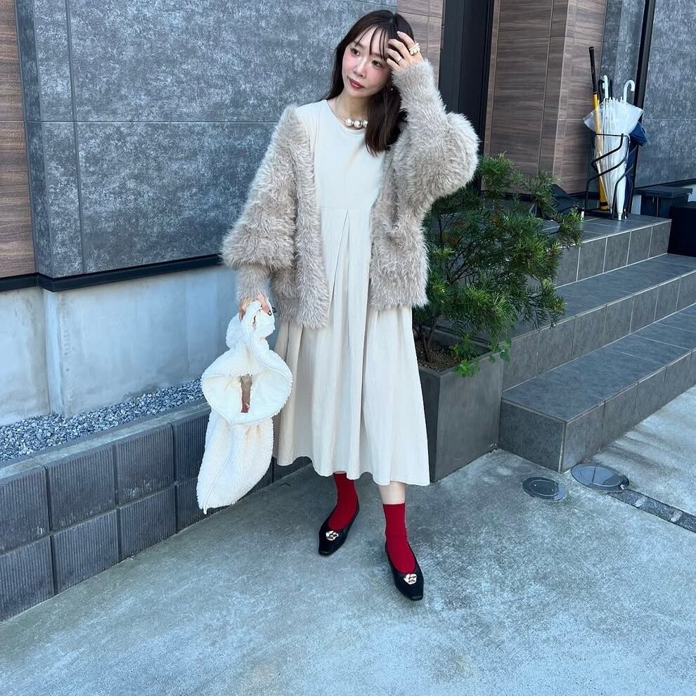4カラー>ワンピース ロング丈 リネン タック カジュアル リラクシー