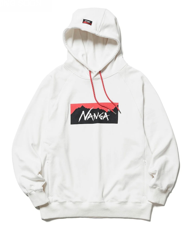 【20％OFF】NANGA ECO HYBRID BOX LOGO SWEAT HOODIE