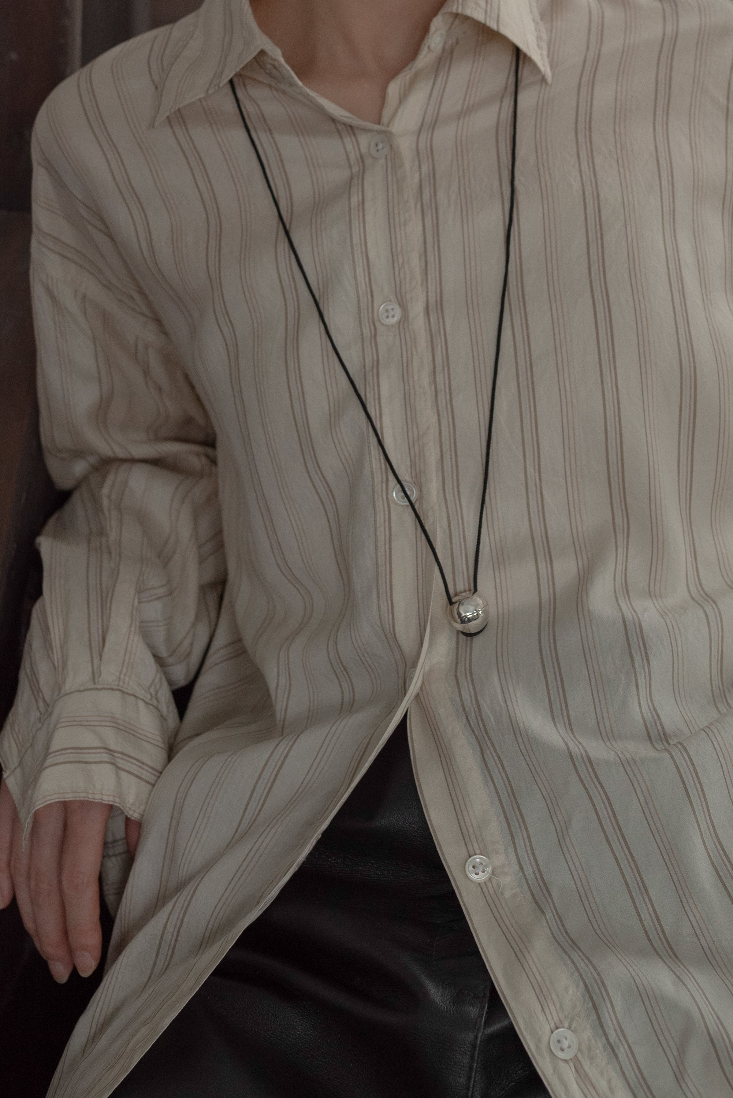 N_004 <BELL> EMB. CODE NECKLACE