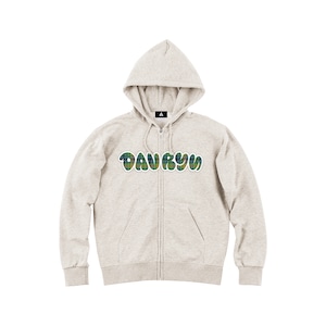 DAVRYU check Zip HOODIE [緑チェック]