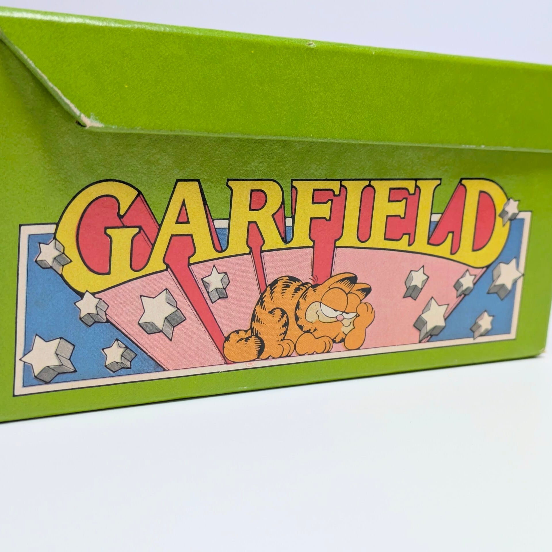 ☆ VINTAGE 1980年代初期 ☆【 Garfield ( ガーフィールド ) 】『 GARFIELD COLLECTABLES 』 収納箱 / ディスプレイボックス / お道具箱 / ステーショナリー 〚アメリカン雑貨 アメトイ〛
