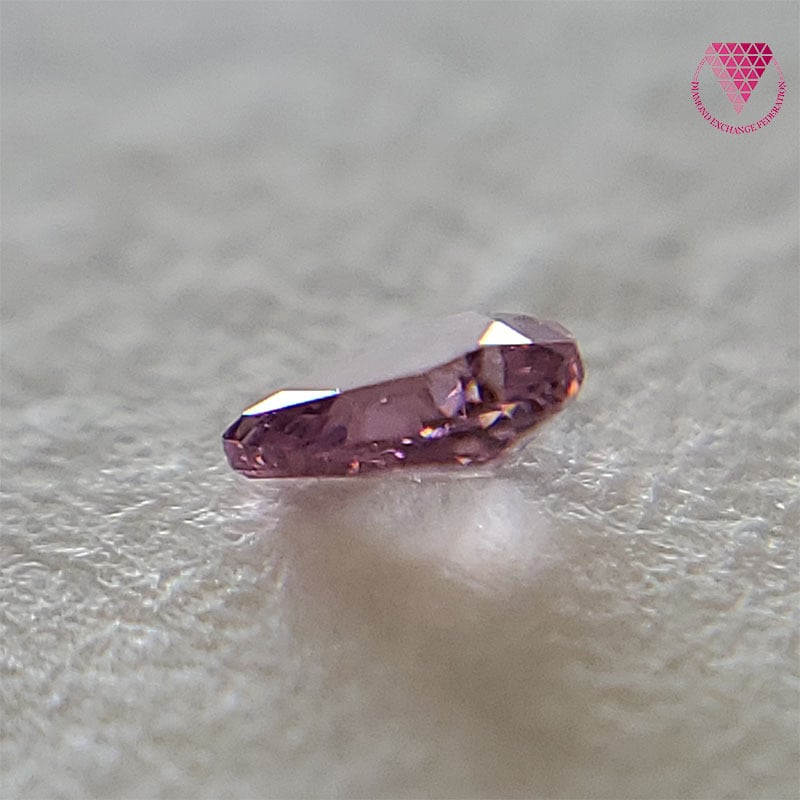 0.032 ct Fancy Vivid Purplish Pink SI1 天然 ピンク ダイヤモンド