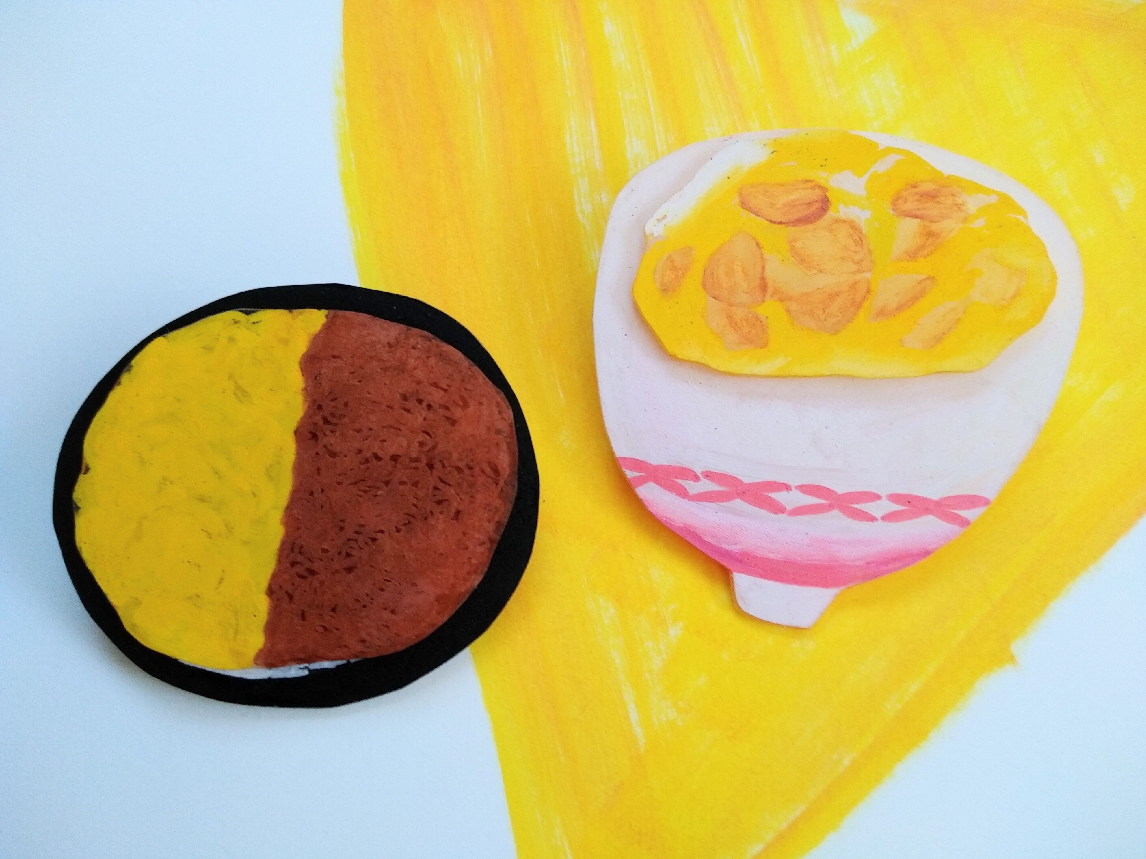 ヘンテコ ブローチ 「そぼろ丼」