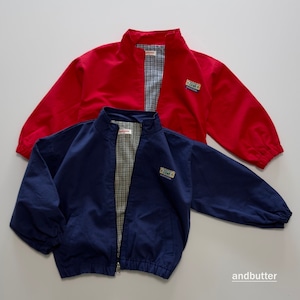 送料無料【予約】ANDBUTTER/Jr Two-Way Reversible Jumper