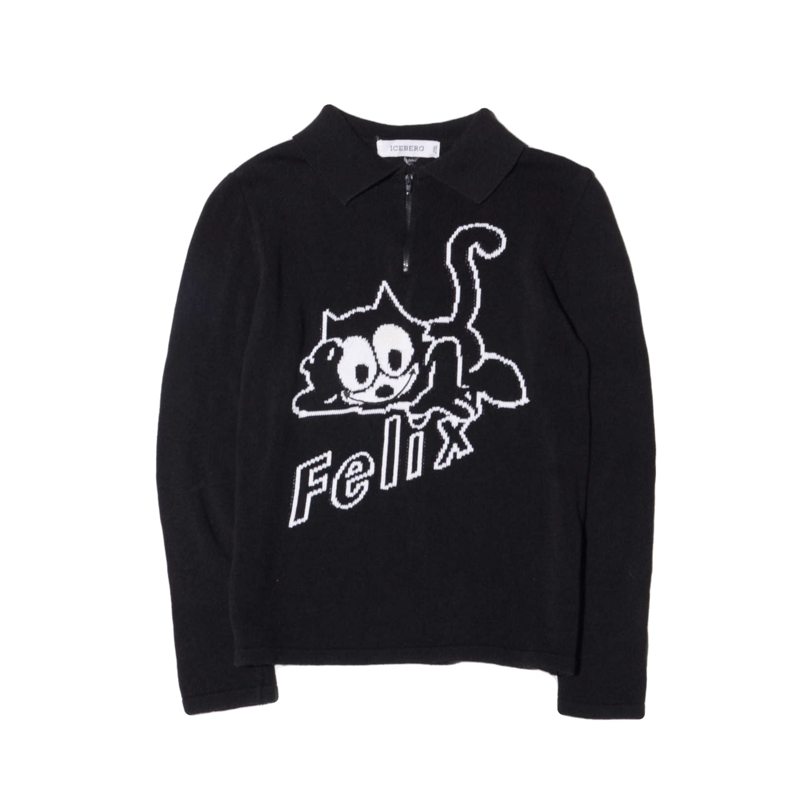 vintage iceberg Felix zippuup pullover knit | boutique goldenwool