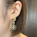 【片耳販売】星の連なりと煌めくガラスストーンのイヤーカフ　　サージカルステンレス