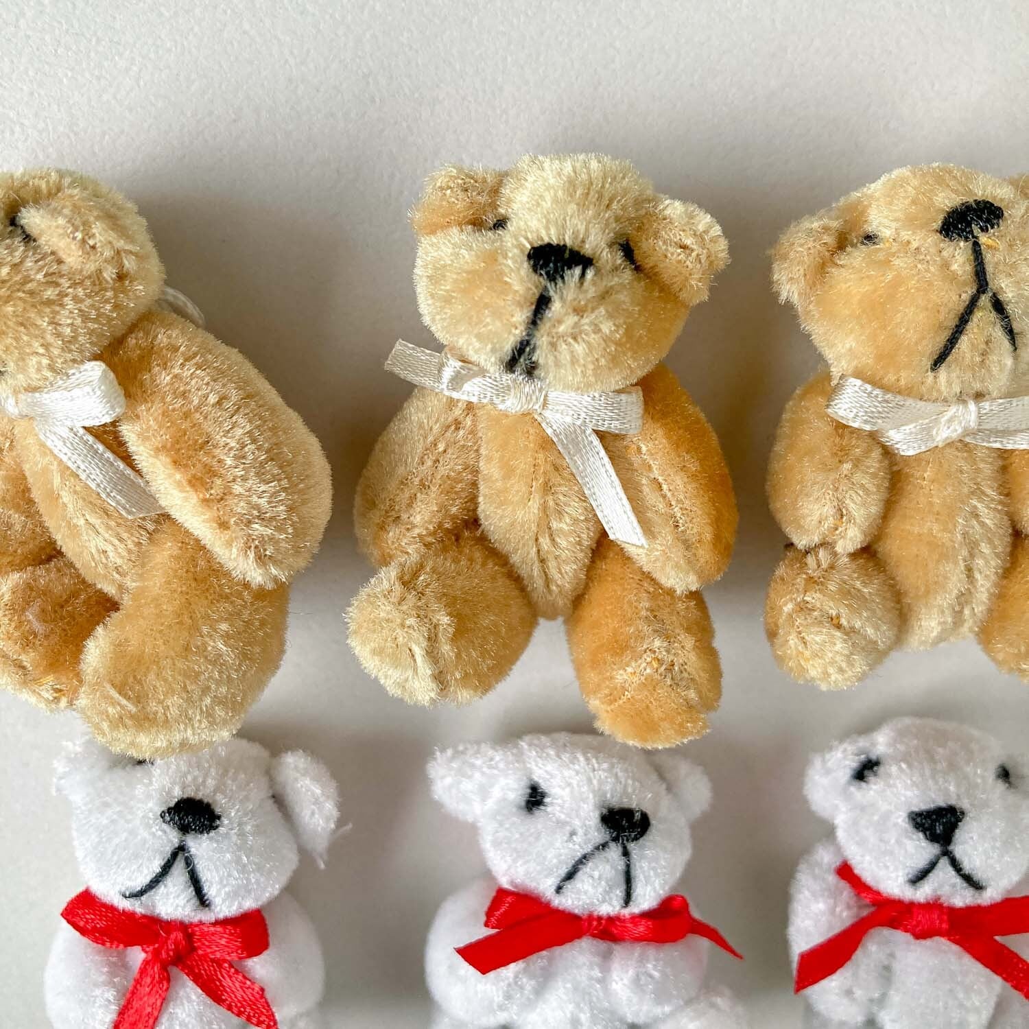 リボンをつけたテディベアチャーム | Dua-アクセサリーパーツショップ