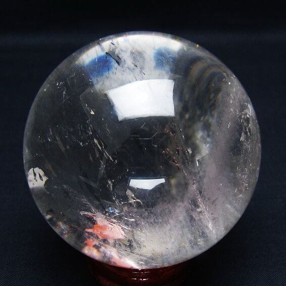 水晶 丸玉 68mm スフィア 置物 水晶玉 一点物 151-9067