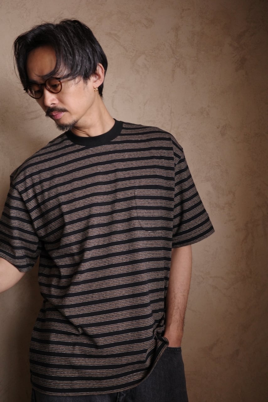 ENDS and MEANS / Horizontal Striped Tee | iremono