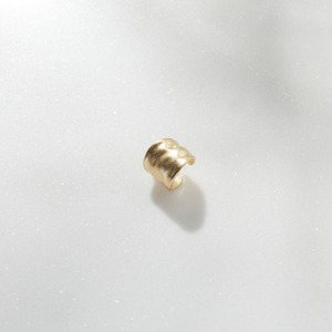 Brass dent ear cuff