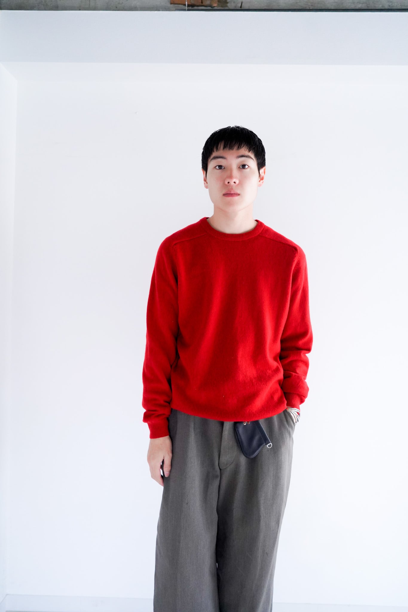 【1980s】"Lambs Wool" Europe Knitting Sweater / 5-369