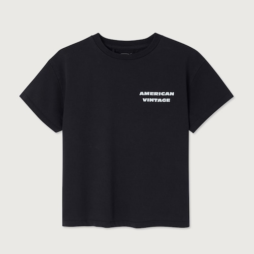 《American Vintage 2025AW》SHORT SLEEVE T-SHIRT / FIZVALLEY / NOIR