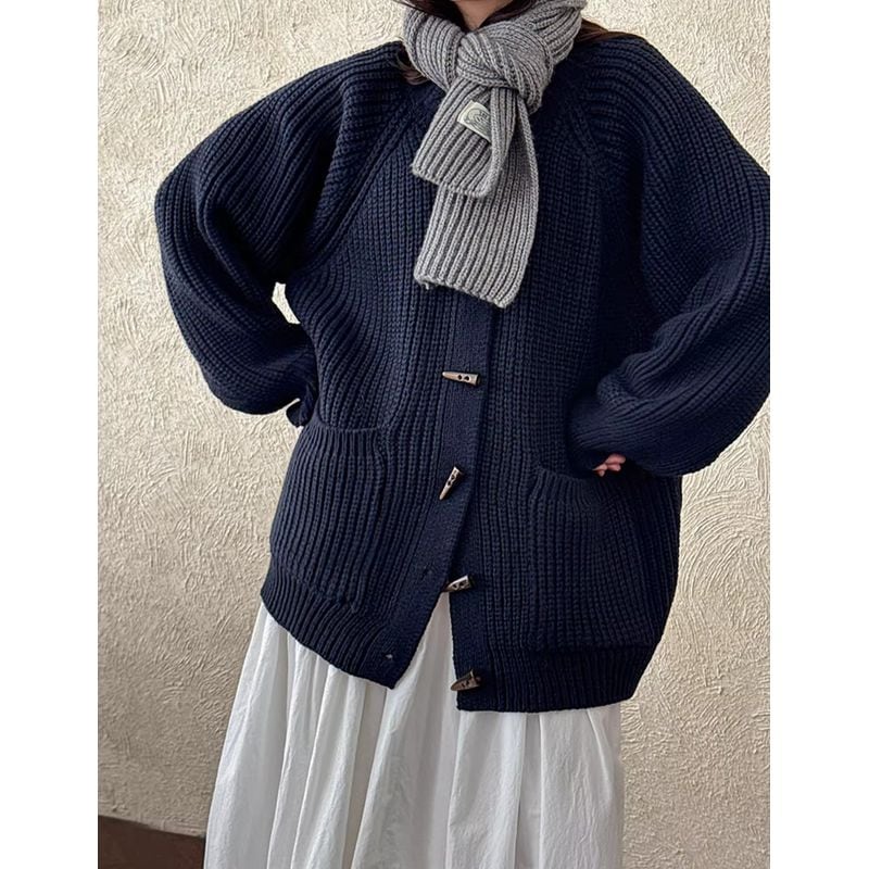 ハイネックトグルボタンニットカーディガン 202241