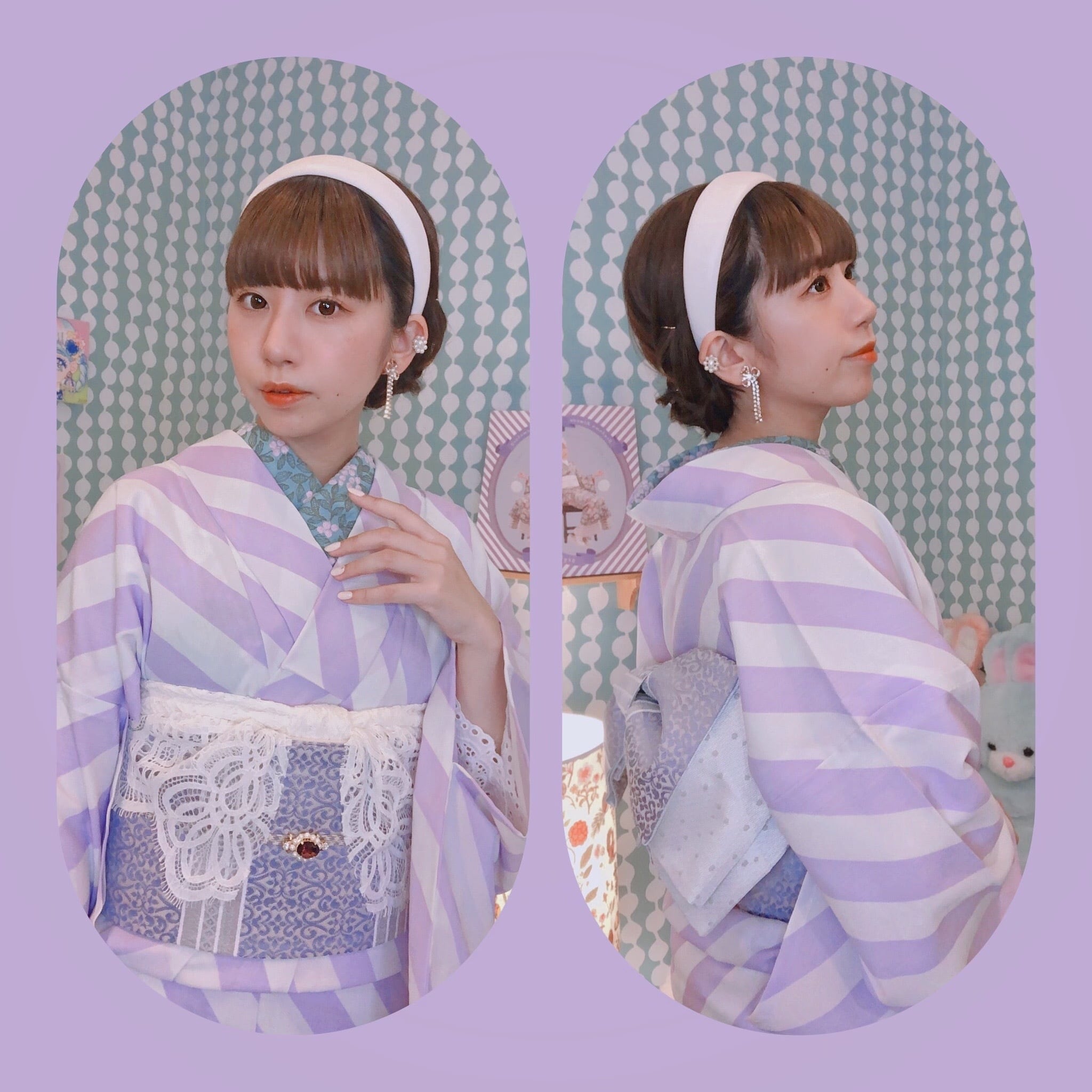 受注生産】うさこま×大塚呉服店コラボ ペルシャ紋半幅帯【10月25日(日