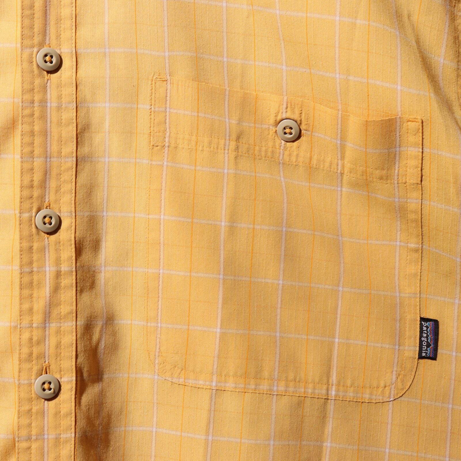 L 03年 黄色 パッカーウェアシャツ Patagonia パタゴニア アロハ  