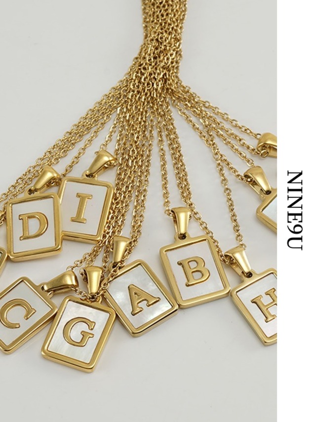 alphabet initial necklace【NINE-S6238】