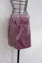 Velours mini skirt