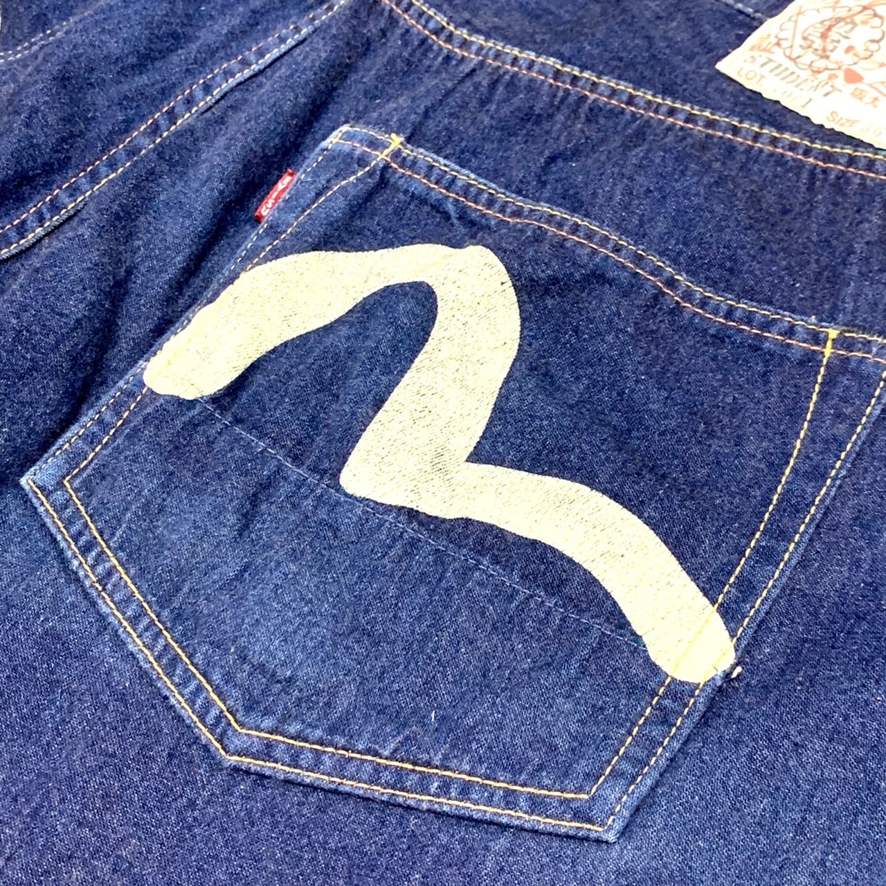 EVISU デニム LOT.7001 日本製 赤タブ付き 32 EVISU デニム LOT.7001 日本製 赤タブ付き 32×35