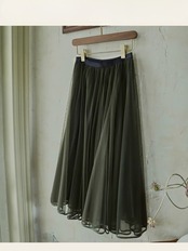 Forêt Brumeuse Tulle Flare Skirt F0862