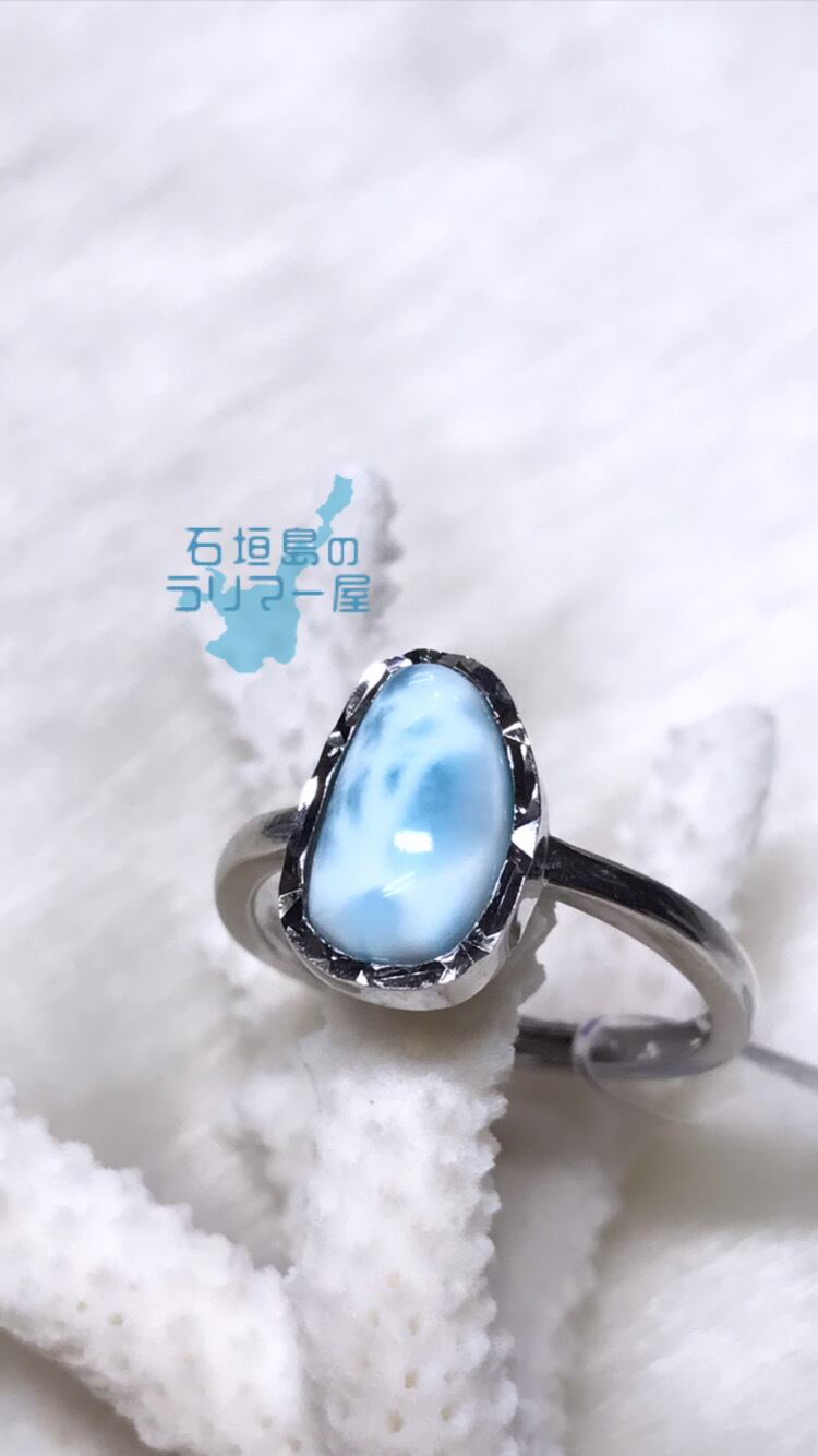 ラリマーリング(指輪)silver925 フリーサイズ Ri-18