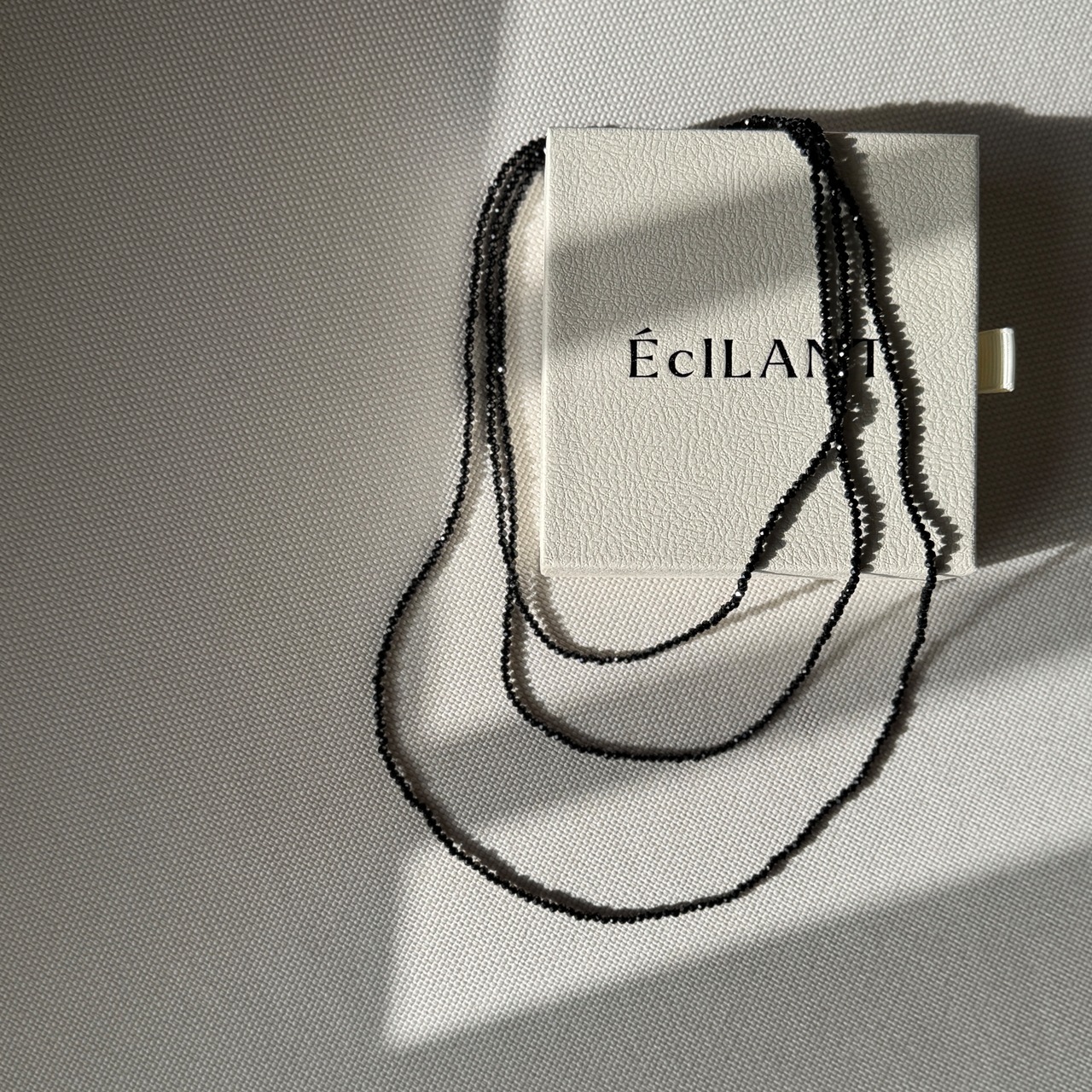 Black Spinel Long Necklace［BZN25］