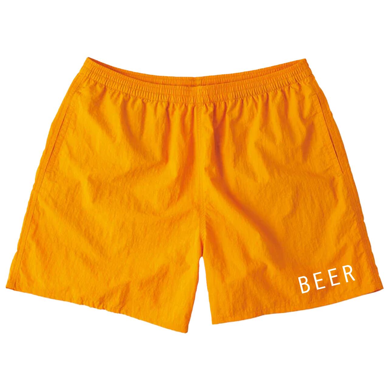 BEER ナイロンショートパンツ オレンジ | BEER 