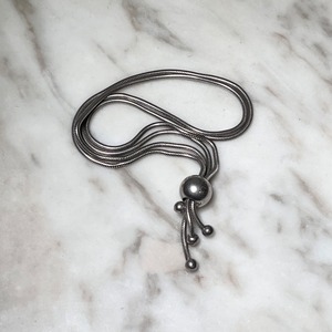 vintage silver double chain bracelet