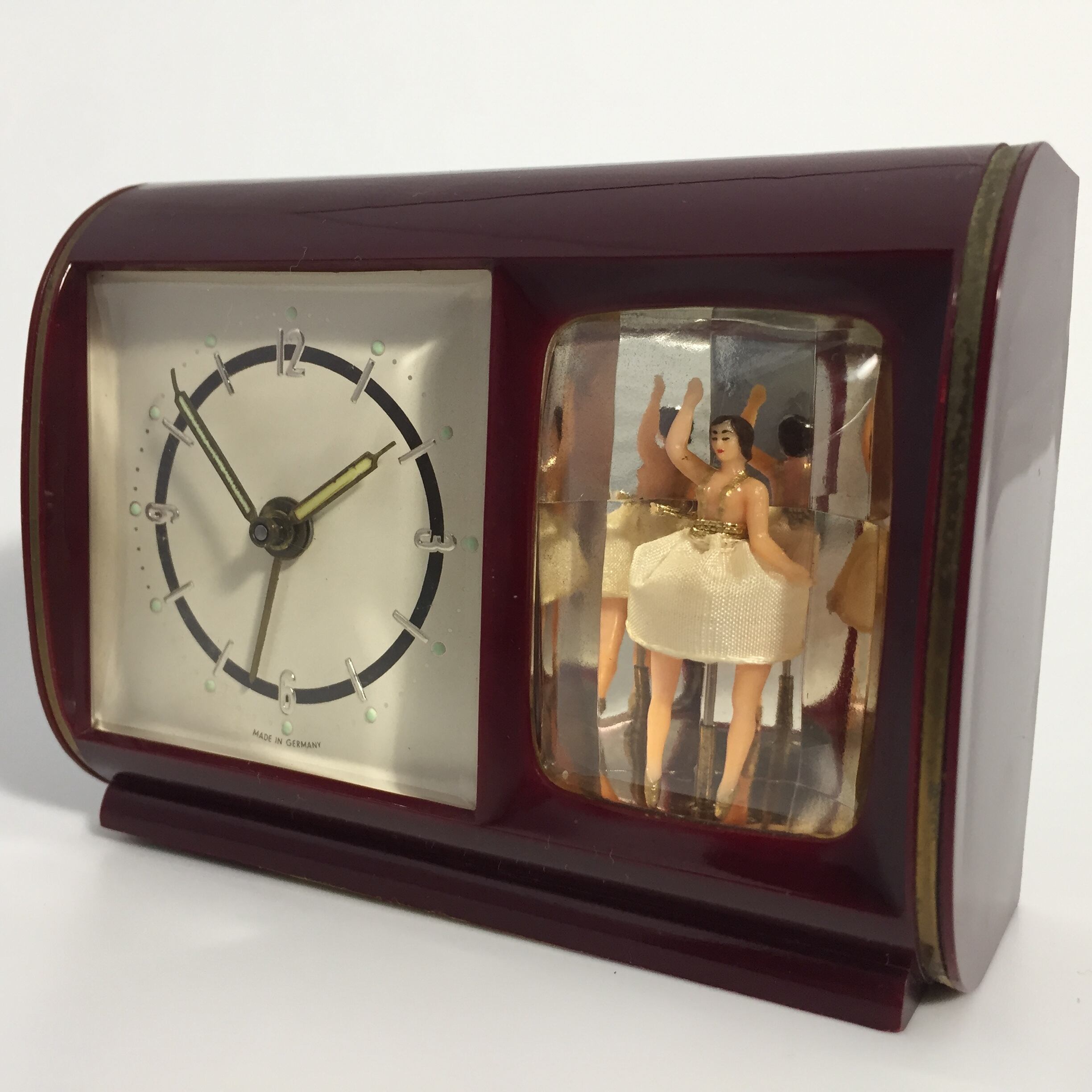 1950年代 ドイツスティンガー社製 バレリーナオルゴール付き時計