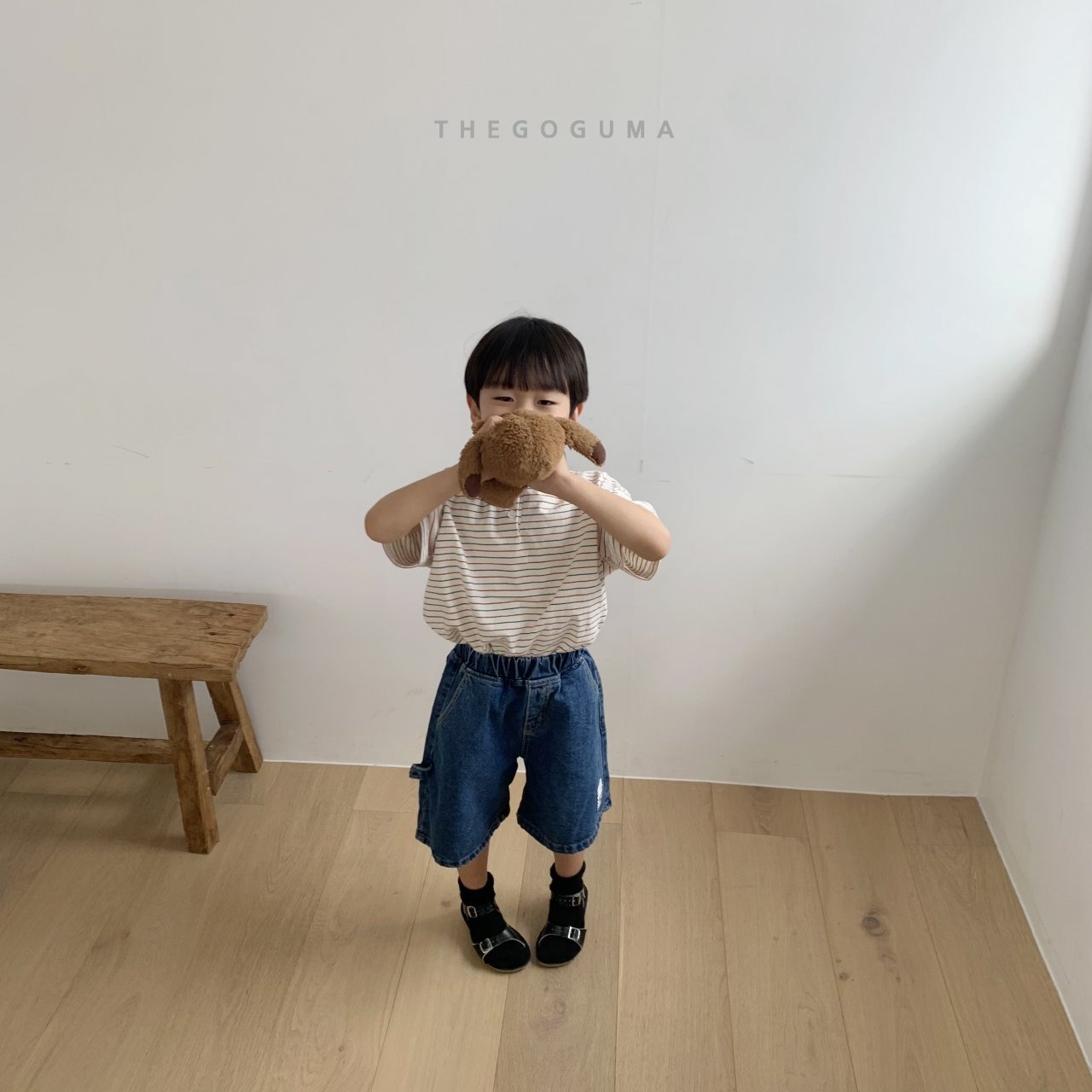 [THE GOGUMA] Wide 5-inch loop denim pants / [더고구마] 와이드5부고리청pt