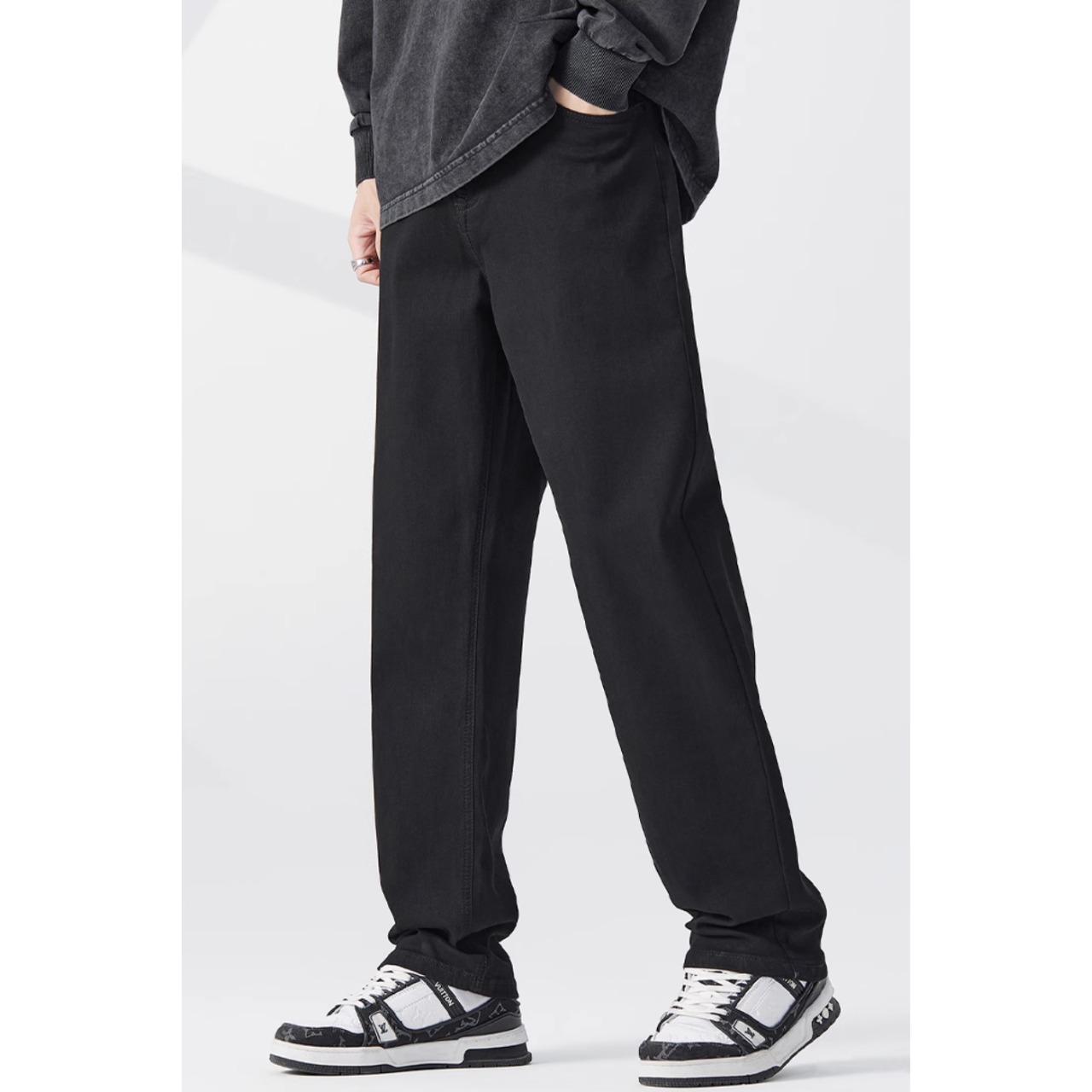 ストレートレッグ カジュアルデニムパンツ af0100