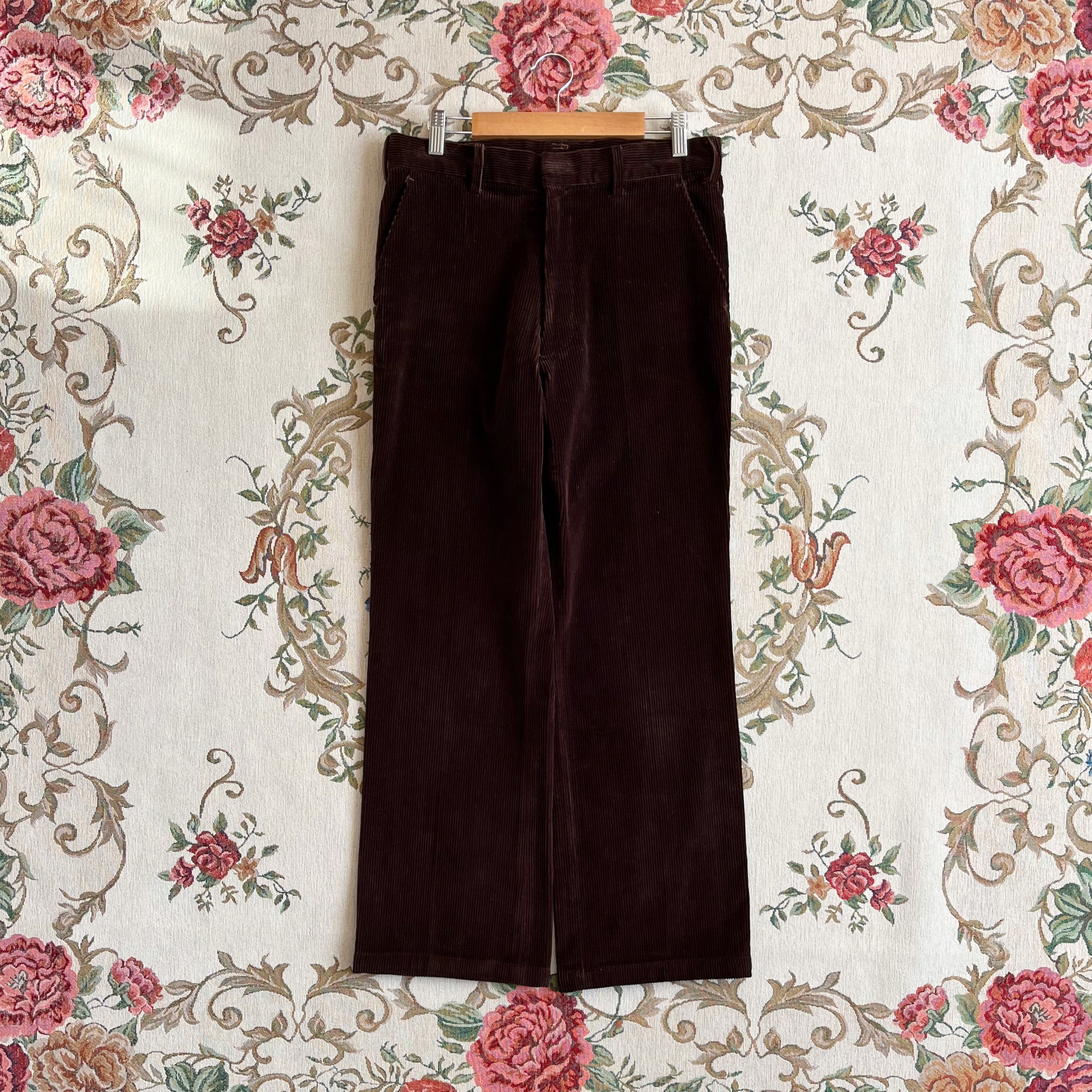 retro brown corduroy pants