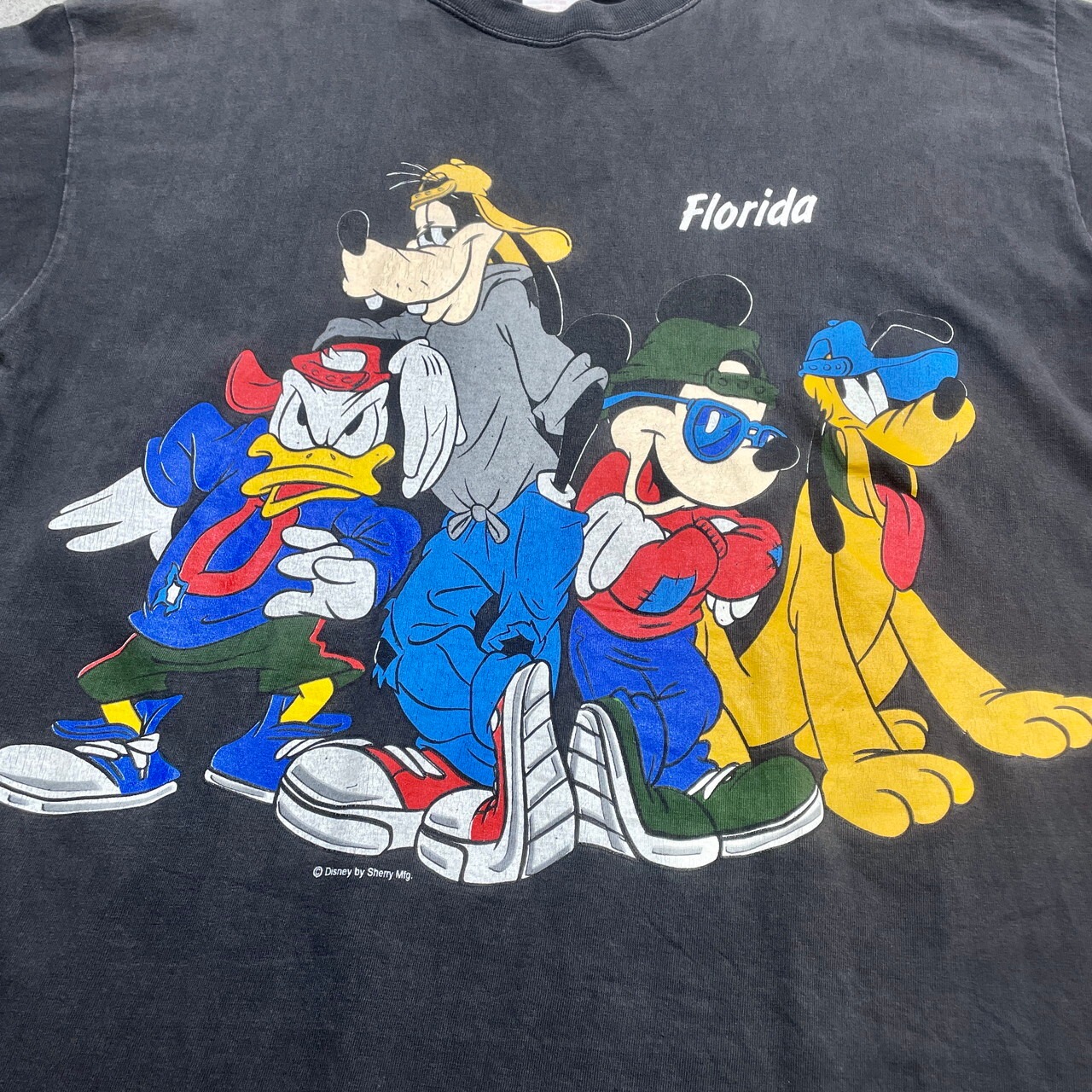 90年代 Disney ディズニー ミッキー＆フレンズ キャラクタープリントT 