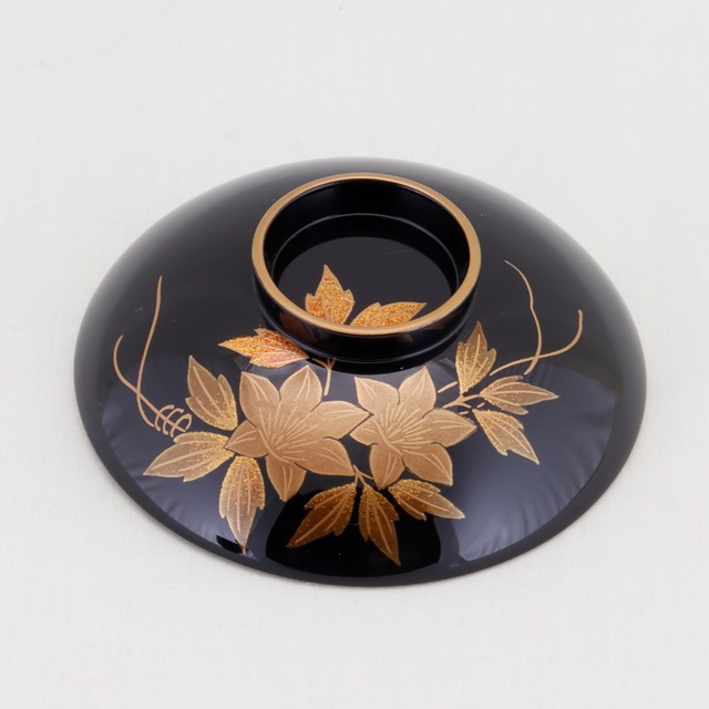 1260  輪島塗　吸物椀／鉄線蒔絵