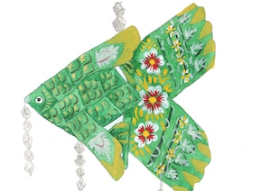 ハレジルシ【夏】太田垣晴子 原画「タイの金魚」