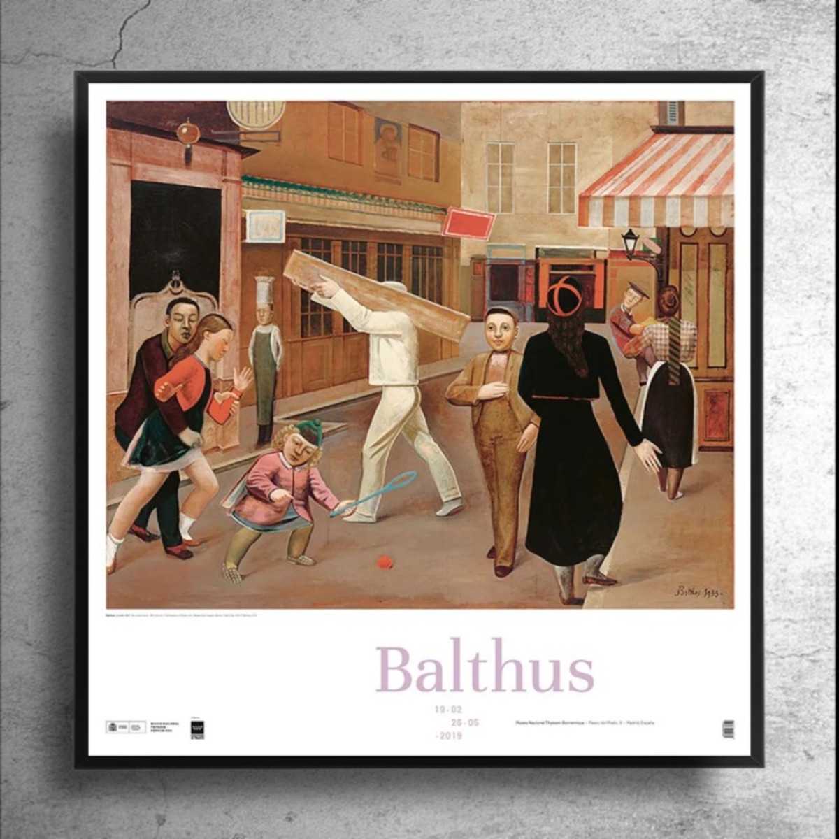 画家『バルテュス Balthus』スペイン現代美術館制作ポスター | 特殊 