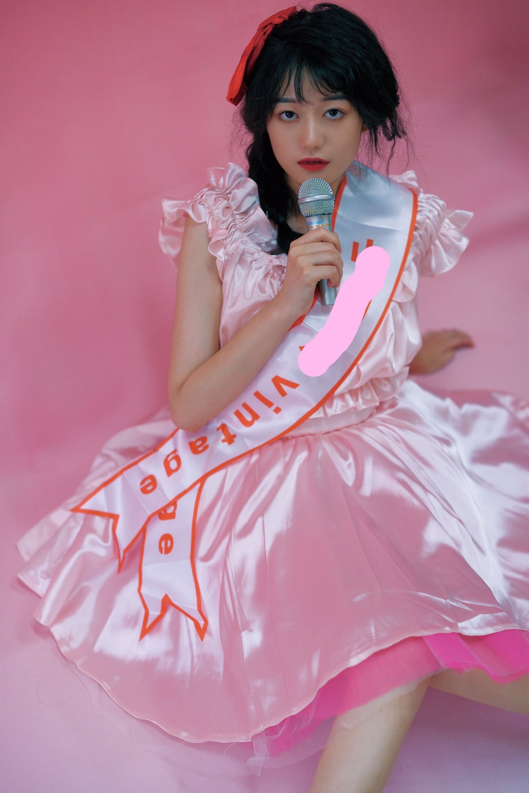 ワンピース 80年 アイドル ワンピース ピンク 水色 黄色