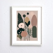 Omoiyari｜思いやりをミニマルに描く抽象アートポスター｜北欧シンプル空間に馴染む上質インテリア｜A2ポスター